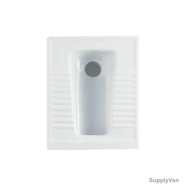 Rak Arabic Squatting Pan, OC01AWHA, Ceramic, 455MM Width x 565MM Length, Alpine White