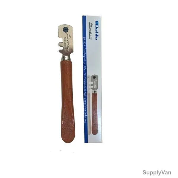 Silberschnitt Carbide Glass Cutter with Wooden Handle, Brown