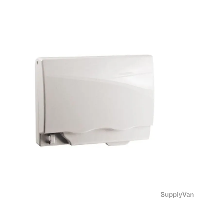 Schneider Electric Twin Gang Socket Cover, ET223R-WE, Kavacha, 2 Gang, White