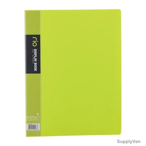 Deli Display File, E5033, Rio, 30 Pocket, Green