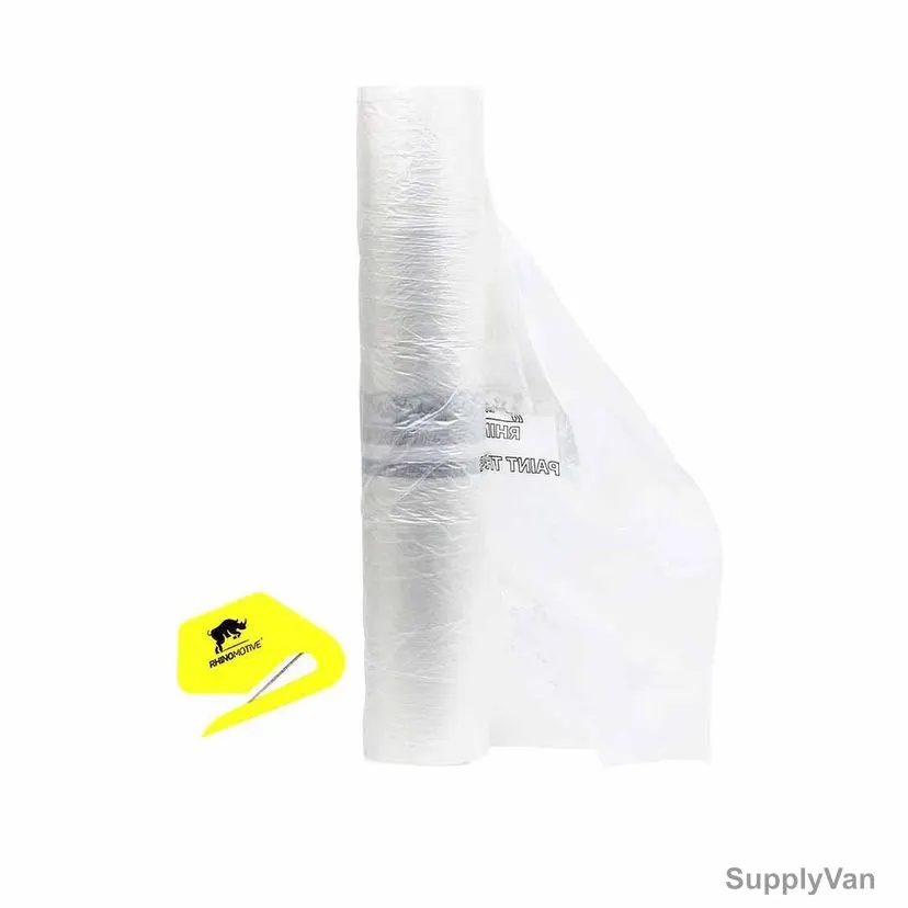 Rhinomotive Engineered Static Masking Film, R1005, 6 Mtrs x 100 Mtrs, Clear — image 1