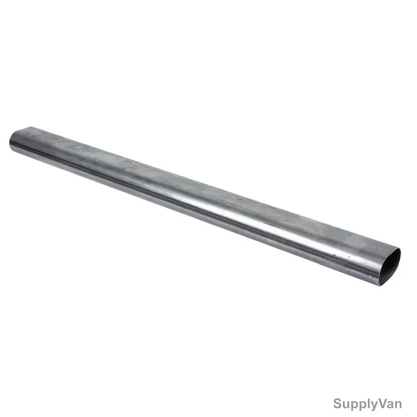 Oval Pipe Fitting, 3 Mtrs, Metal, Silver