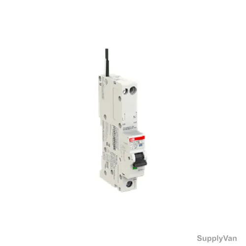Abb Residual Current Circuit Breaker With Overcurrent Protection, DSE201-M-C10-A100-N-Black, Curve Type A, 1P+N, 100mA, 10A