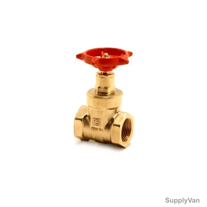 Pegler Threaded Gate Valve, 1065, Brass, 3/4 Inch