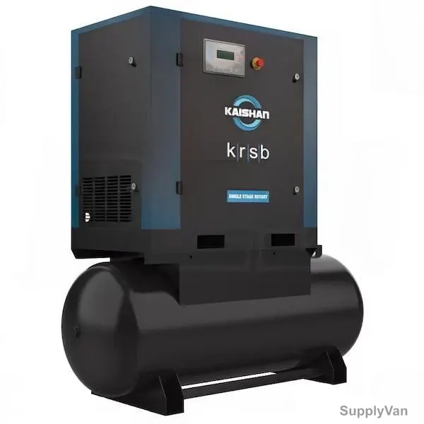 Kaishan Rotary Screw Air Compressor, KRST7-5-10, IP55, 7.5kW, 8-10 Bar, 500 Ltrs Tank Capacity — image 1