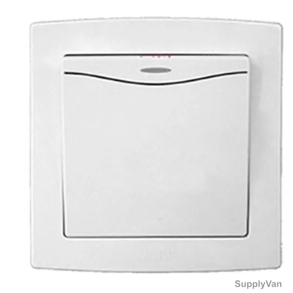 ABB Dual Pole Electrical Switch, AC171, PVC, 1 Gang, 20A