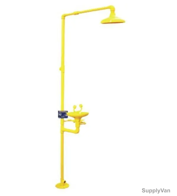 Vaultex Safety Eye Wash Shower, 6220-GI, Galvanized Iron