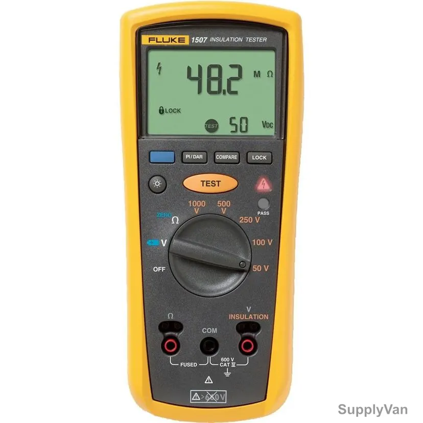 Fluke Insulation Resistance Meter, 1507, 600V, 20 to 20000 Ohm — image 1