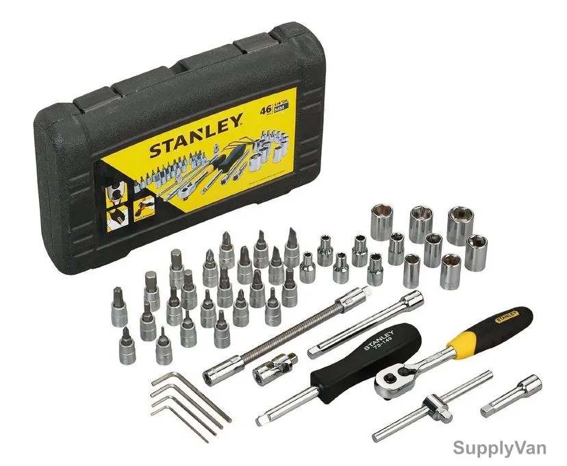 Stanley Drive Metric Socket Set, STMT72-794-8, 46Pcs