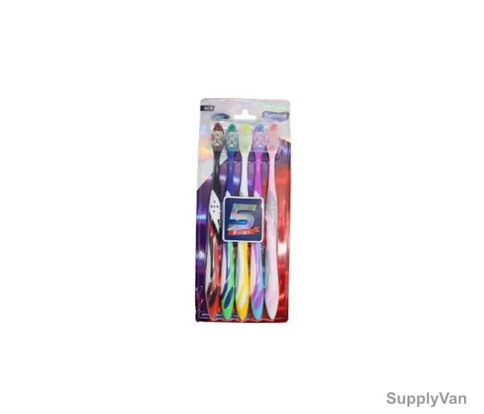 Tooth Fresh Tooth Brush, TF-629, Medium, Multicolor, PK5