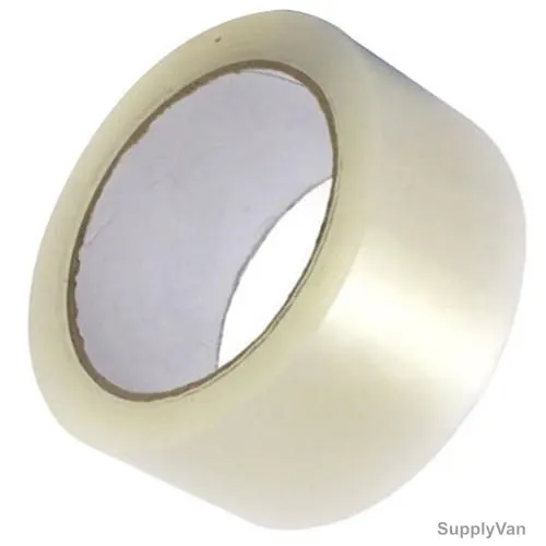 Solvent Based BOPP Tape, 55 Micron, 48MM x 100 Yards, Clear, 12 Rolls/Pack