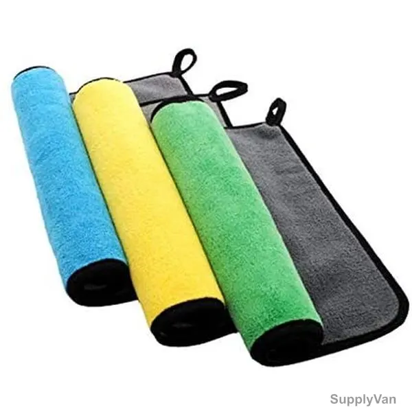 Microfiber Car Cleaning Cloth, 30 x 30CM, Multicolor, 3 Pcs/Pack