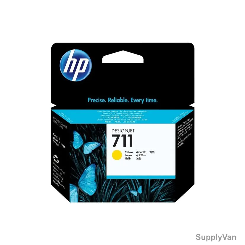 HP DesignJet Ink Cartridge, CZ132A, 711, 29ML, Yellow — image 1