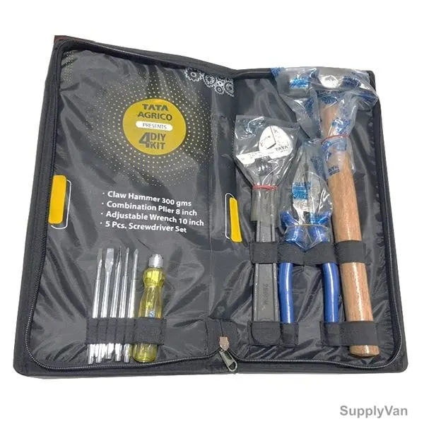 Tata Agrico Hand Tool Kit, DIY002, Chrome Vanadium, 8 Pcs/Set — image 1