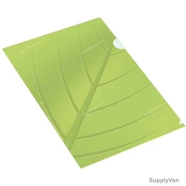 FIS Printed L Folder, FSCIE04A4, Plastic, A4, 0.18MM, Green