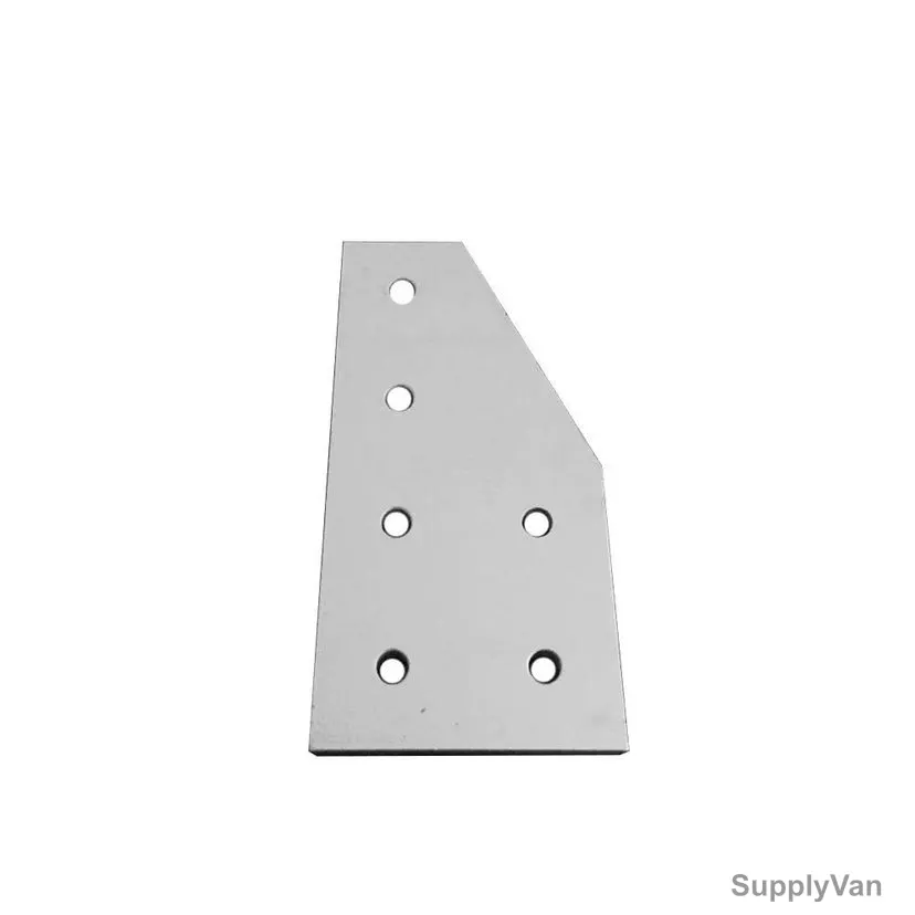Extrusion 90 Degree Angled Reinforcement Flat Plate, 30 Series, Aluminium, 30 x 60MM, Silver
