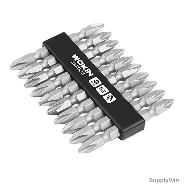 Wokin Double End Screwdriver Bit Set, SHGT-W-212003, 10 Pcs/Set