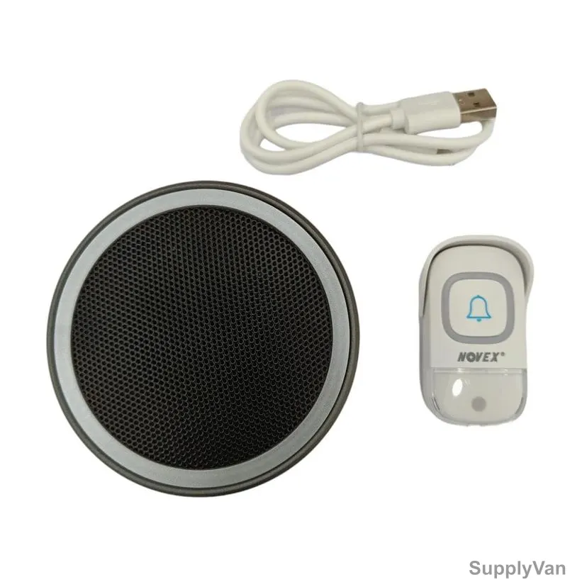 Novex 2-In-1 Wireless Doorbell With Bluetooth Speaker, NV-707, IP66, 1000 mAh, 300-400 Mtrs Bluetooth Range — image 1