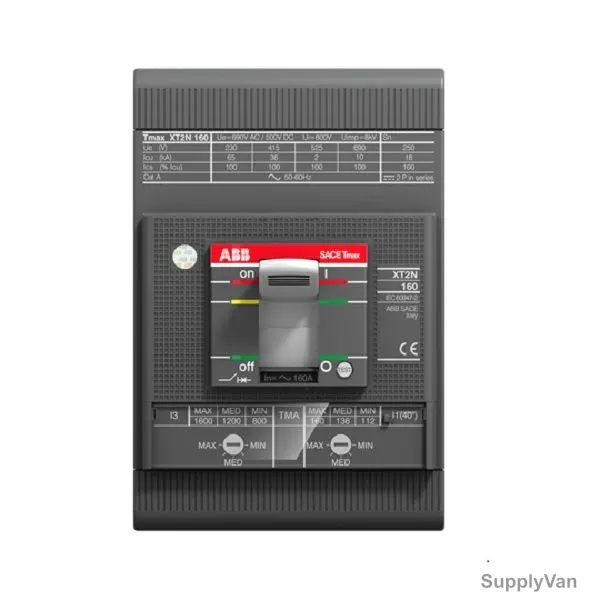 Abb Moulded Case Circuit Breaker, 1SDA067778R1, 80A, 3 Pole, 480-1120A