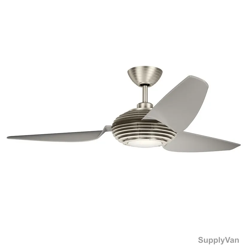 Kichler LED Ceiling Fan, 300706-BSS, Voya, 28W, 3 Blade, 60 Inch Blade Dia, Brushed Stainless Steel — image 1