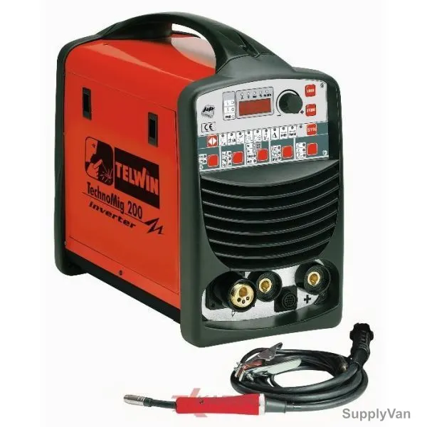 Telwin Multiprocess Welding Machine, 852025, 230V, MIG, Flux, Brazing, DC TIG, MMA