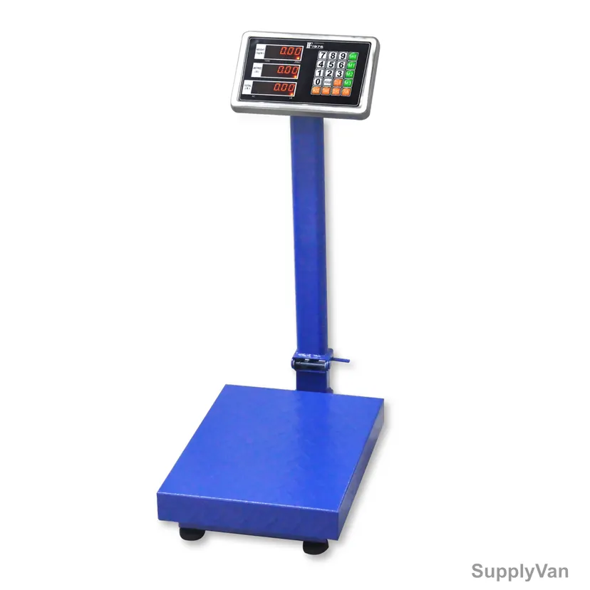 Constant Electronic Platform Weighing Scale, FF1976, Iron, 30 x 40CM, 150 Kg Weight Capacity, Blue