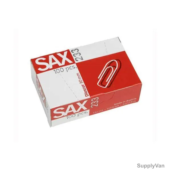 SAX Paper Clips, 233, 30MM, Silver