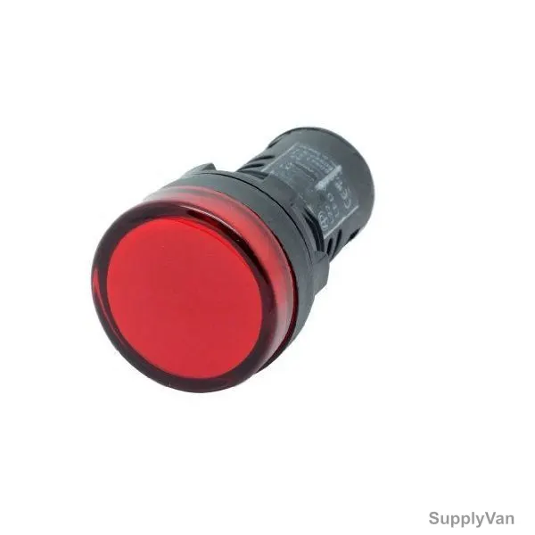Auspicious LED Pilot Lamp, L22, 24VAC/DC, 22MM, Red