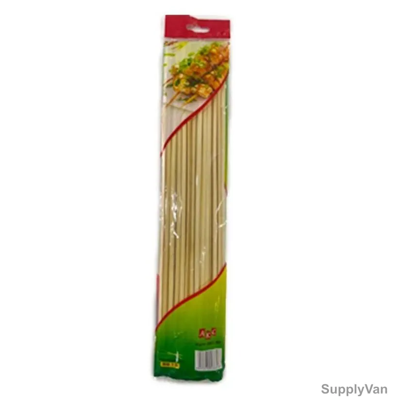 Akc Bamboo BBQ Skewers, BS13, 5MM Width x 15 Inch Length, 25 Pcs/Pack