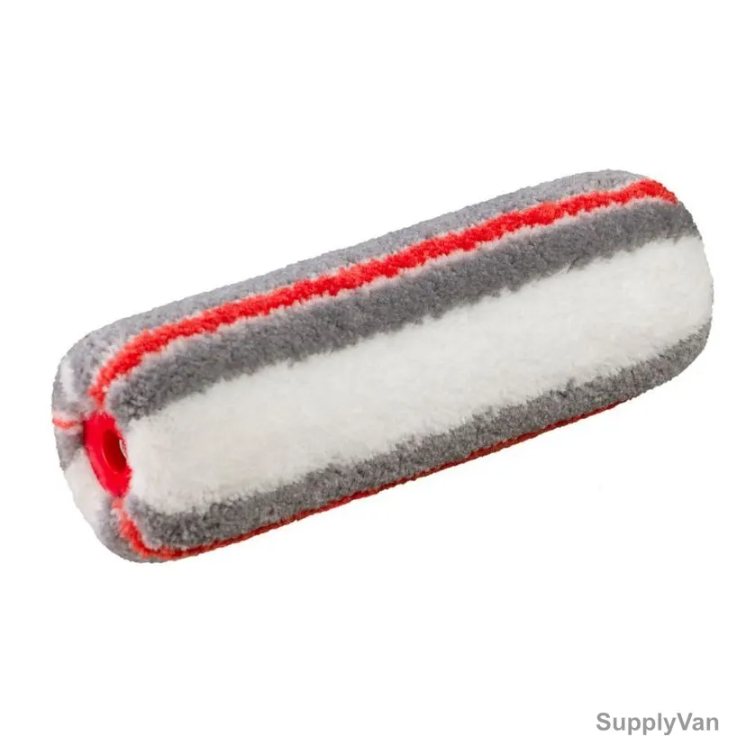 Beorol Paint Roller Cover, VJMSR278, Jumbo Master, White and red