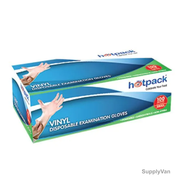 Hotpack Powder Free Vinyl Gloves, VGSPF, S, 1000 Pcs/Carton — image 1