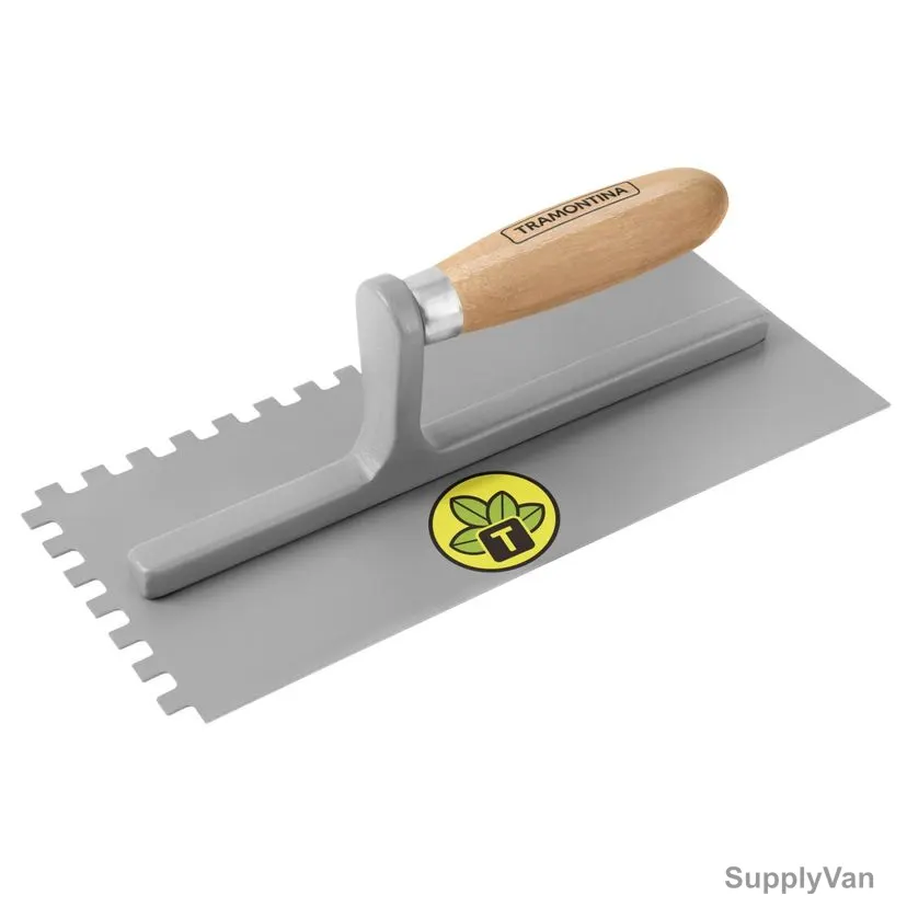 Tramontina Metal Square Trowel With Wood Handle, 77375115, 120MM Width x 272MM Length — image 1