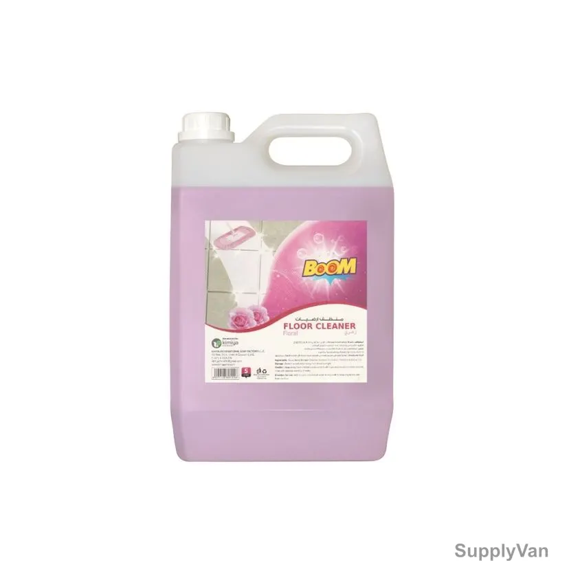 Boom Floor Cleaner, Floral Fragrance, 5 Ltrs, 4 Pcs/Carton