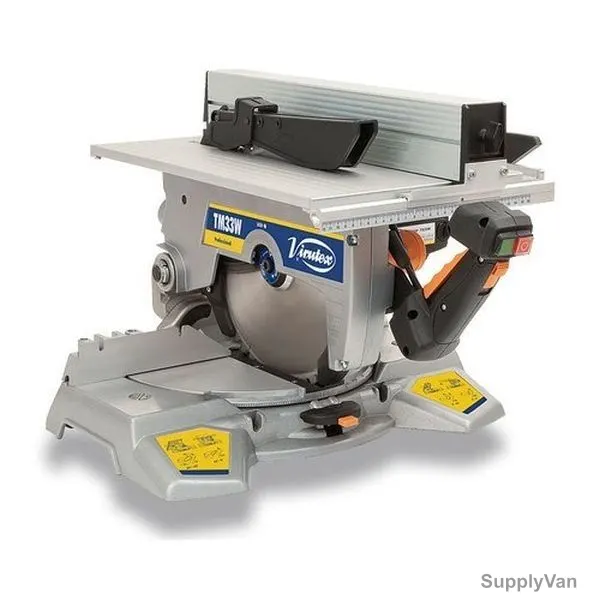 Virutex Folding Table Cutter W/ Upper Table, TM33W, 1500W, 3700 RPM, 300MM, Metal, Silver
