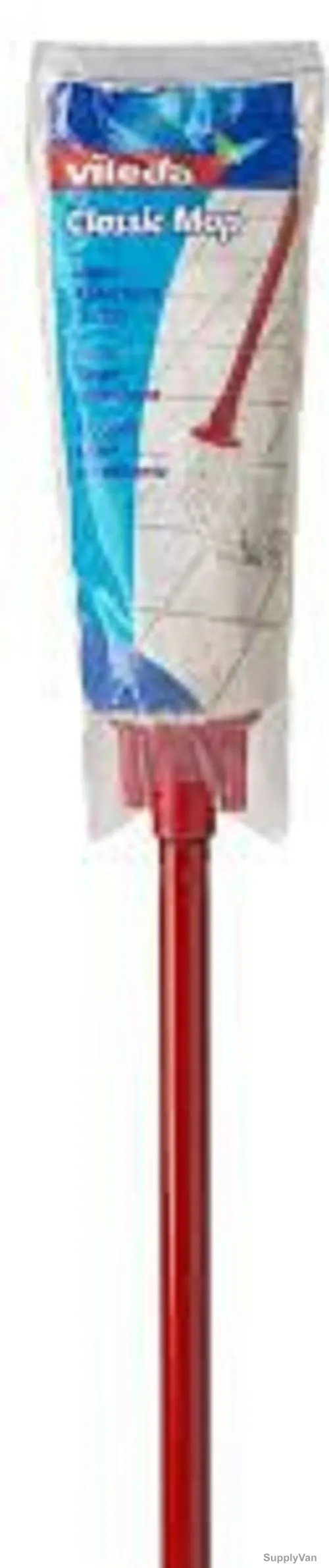 Vileda Classic Floor Mop With Stick, VLFC152134A, Cotton