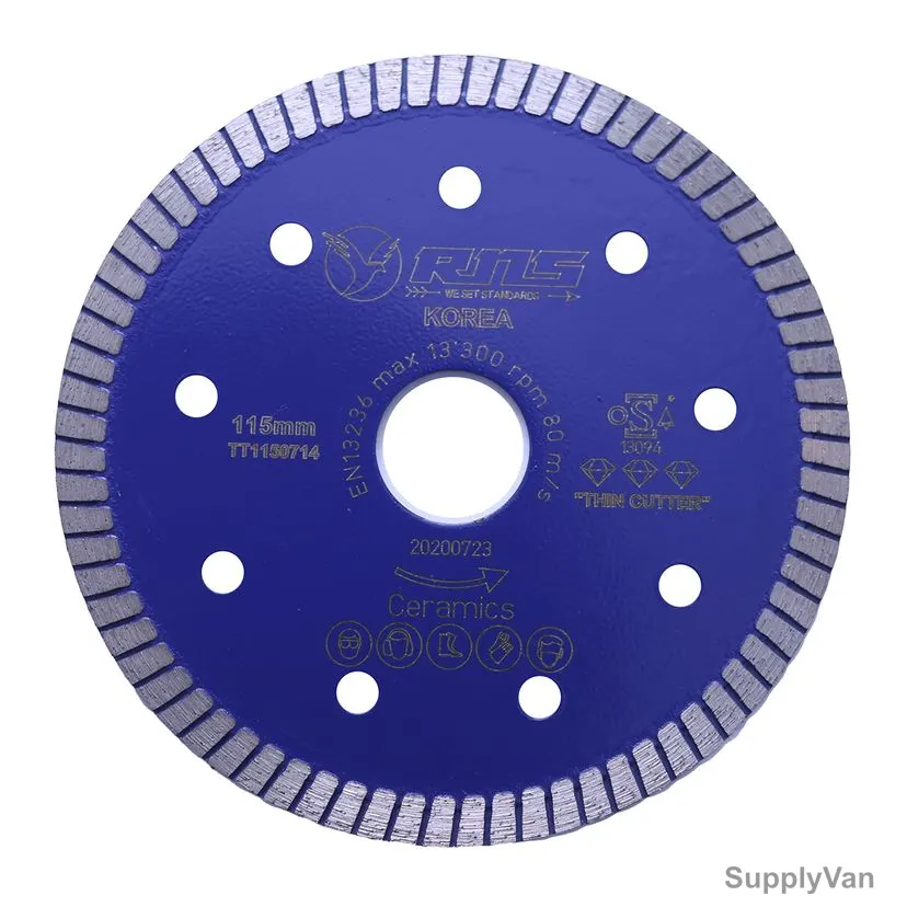 Rns Ceramics Extended Diamond Cutting Blade, Turbo, 13300 RPM, 4.5 Inch Dia — image 1