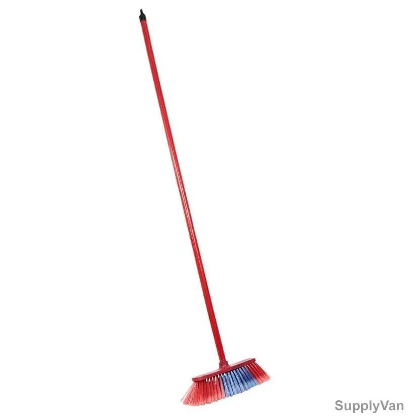 Moonlight Soft Broom With Stick, 20218, 120CM, Red