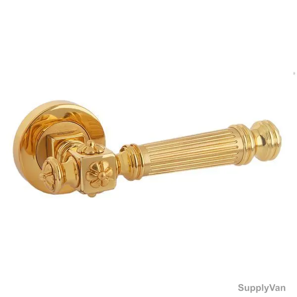 Doganlar Door Handle, Yonca, Brass, Gold