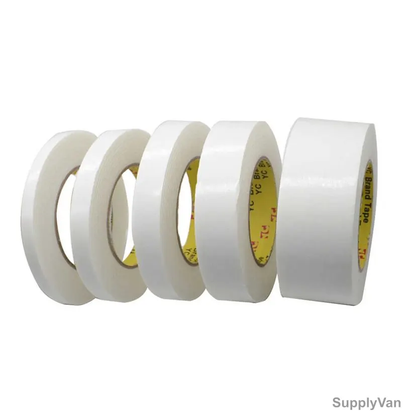 Double Sided Tape, 12MM x 50 Mtrs, White