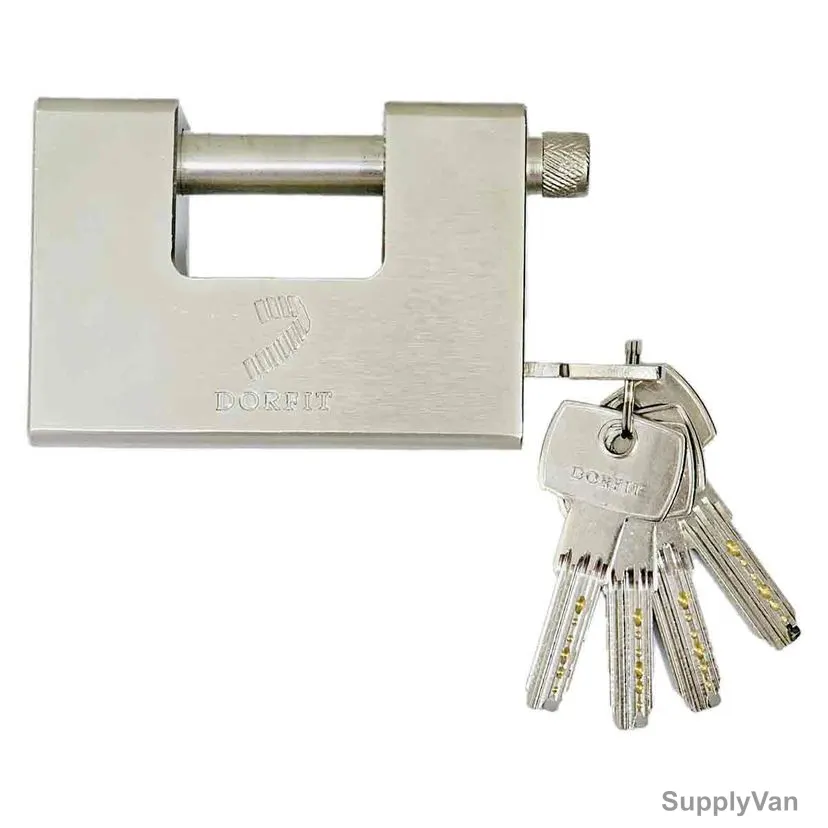 Dorfit Armoured Padlock With Dimple Key, DTPB96, Steel, 96MM — image 1