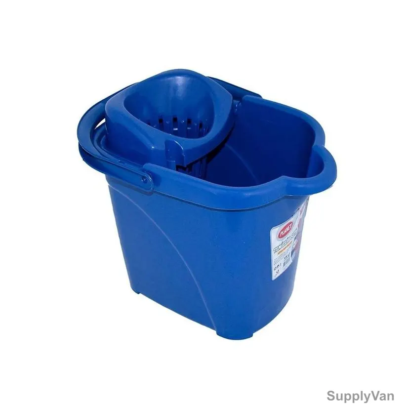 Akc Mop Bucket, MB13B-15, Plastic, 15 Ltrs, Blue