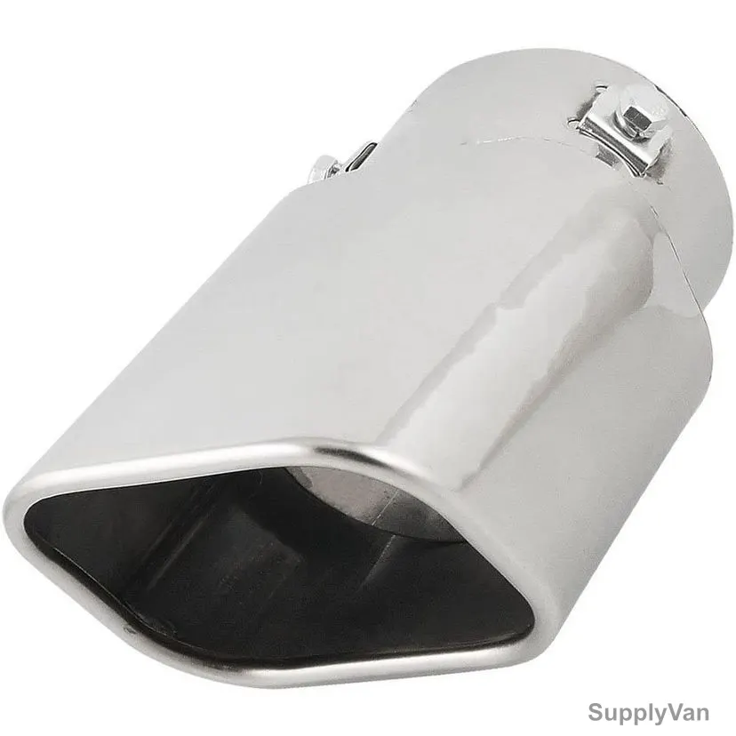 Autut Car Tail Muffler Tip, Stainless Steel, 2.9 Inch Inlet Dia, Silver