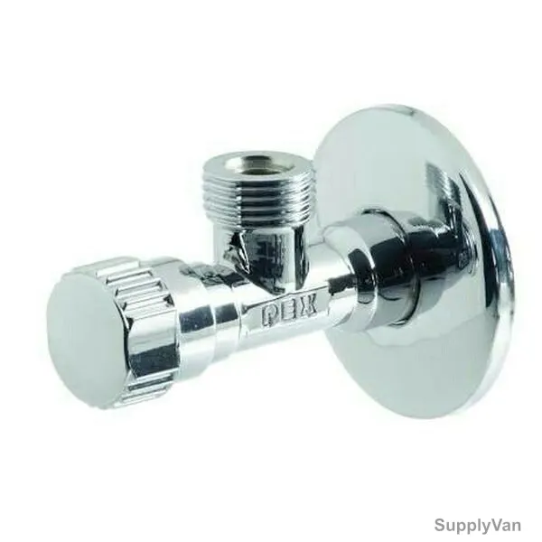 Vado Angle Valve, PEX-225A-C-P, Chrome Finish, Silver — image 1