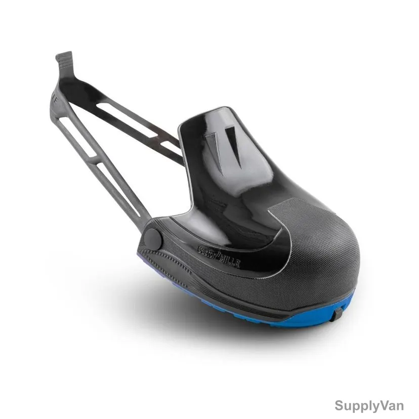 Gaston Mille Safety Overshoes With Composite Toe Cap, Rubber, L, Black/Blue — image 1