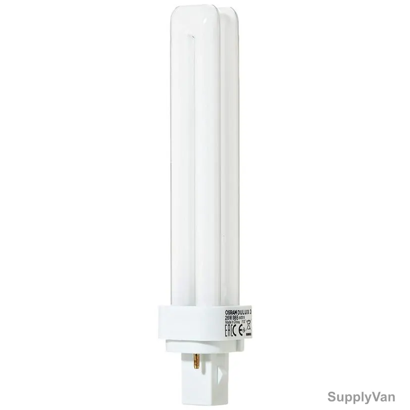 Osram Compact Fluorescent Lamp, Dulux D, 26W, Cool Daylight