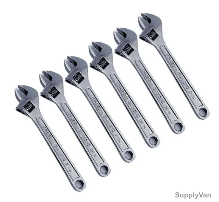 Diamond Adjustable Wrench Set, 10 Inch, PK6