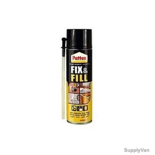 Pattex Fix and Fill PU Foam, 2111989, 500ML, Dark Brown