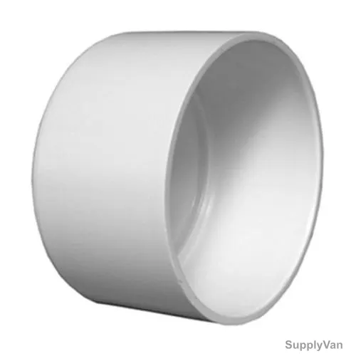 Gf High Pressure End Cap, UPVC, 1-1/2 Inch