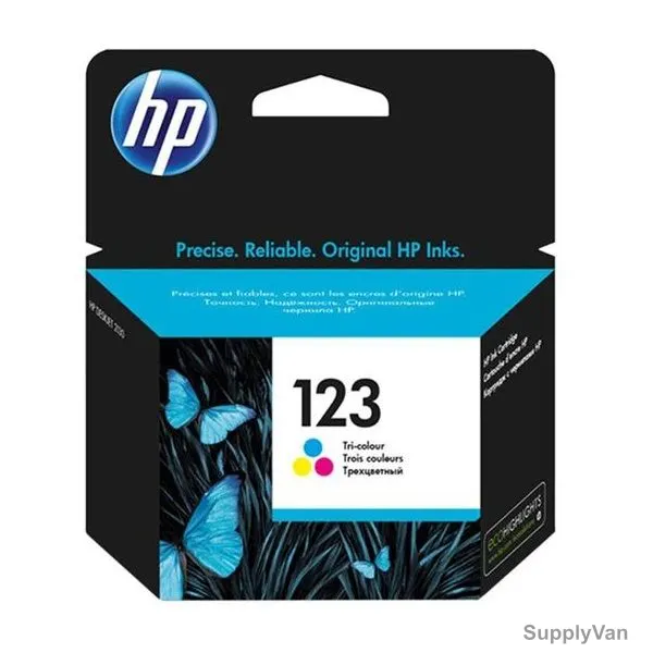 HP Original Ink Cartridge, F6V16AE, 123, 100 Pages, Multicolor