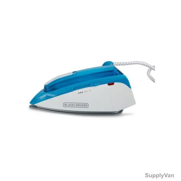 Black and Decker Steam Iron, TI250-B5, 1085W, White and Blue